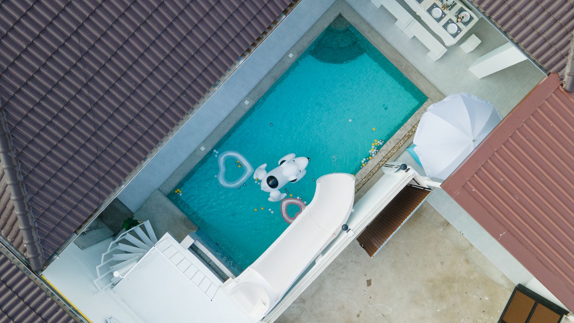 Aerial view of Mina Pool Villa